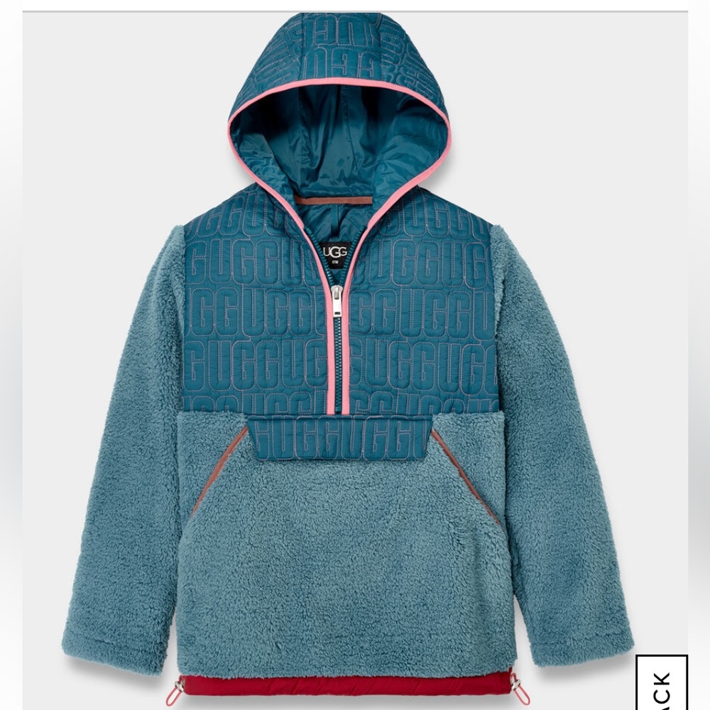 NWT UGG Iggy Sherpa Half Zip Pullover - Picture 5 of 6